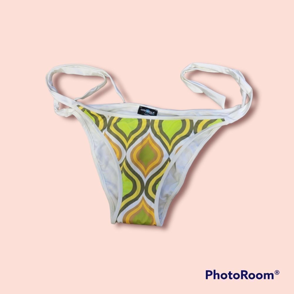 4/$16- Retro Knotted Waist Bikini Bottom